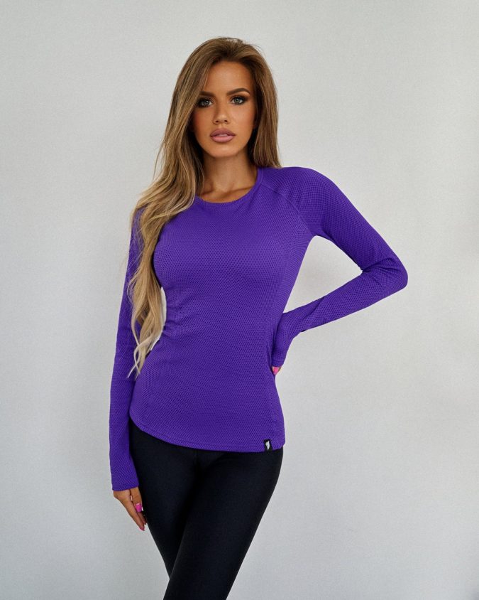 Workout Top Round Purple